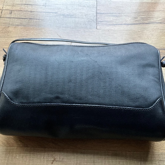 Fendi crossbody signature dark gray on black penguin stripe.  66-A2a - Picture 6 of 14